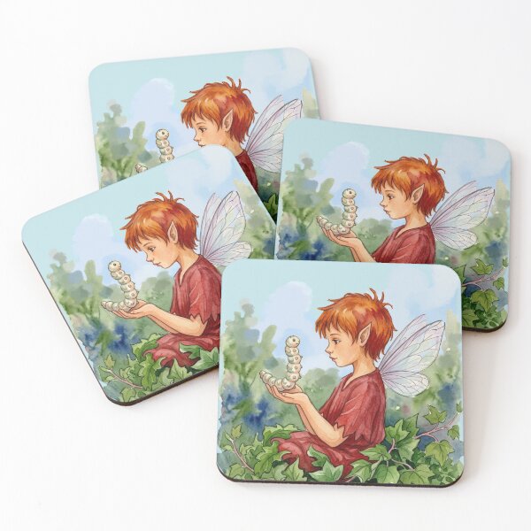 Item preview, Pixie and caterpillar designed and sold by Faerieglen.