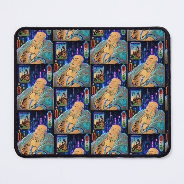 Item preview, Cyberpunk Kabuki Portrait, Futuristic Ukiyo-e Art, Neon Tokyo Japanese Warrior, Retro Anime Aesthetic EDO designed and sold by RhymeArc.