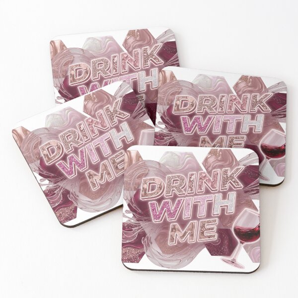 Item preview, Beautiful DRINK WITH ME Print designed and sold by dazzlemakers.
