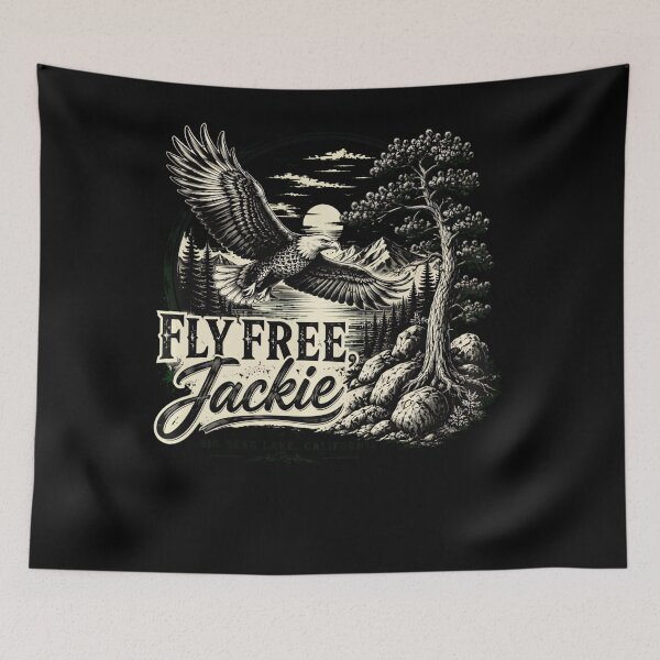Item preview, Forever Watching The Sky Fly Free Jackie Eagle Memorial designed and sold by DavidThe1.