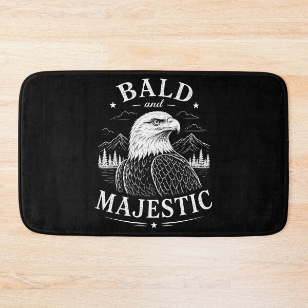 Item preview, Bald and Majestic, Funny Bald Eagle designed and sold by perkmingStudio.
