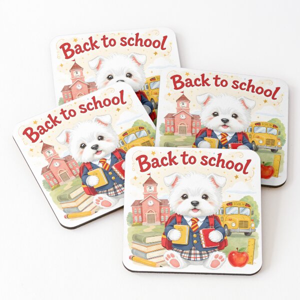 Item preview, Cute Westie Back to School Art designed and sold by Kedspicedesign.