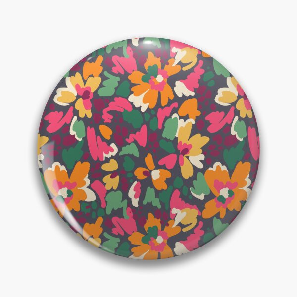 Item preview, Bold Retro Floral Garden Pattern designed and sold by Zaya_art.