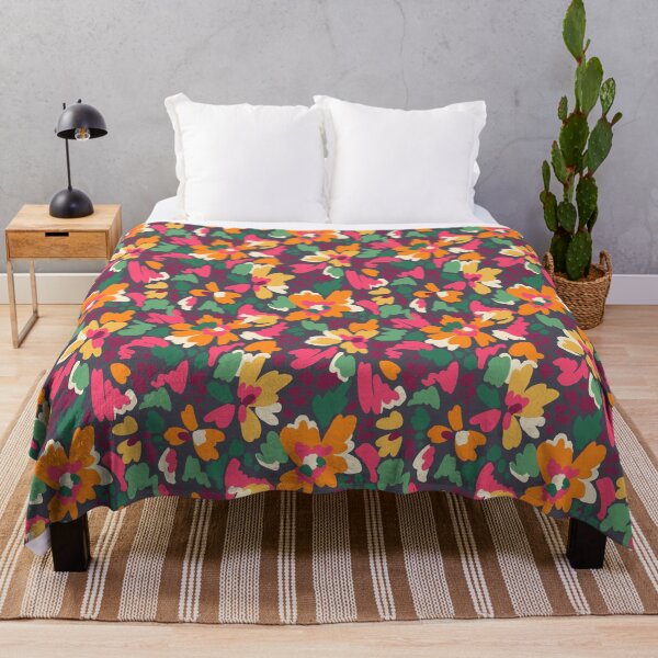 Item preview, Bold Retro Floral Garden Pattern designed and sold by Zaya_art.