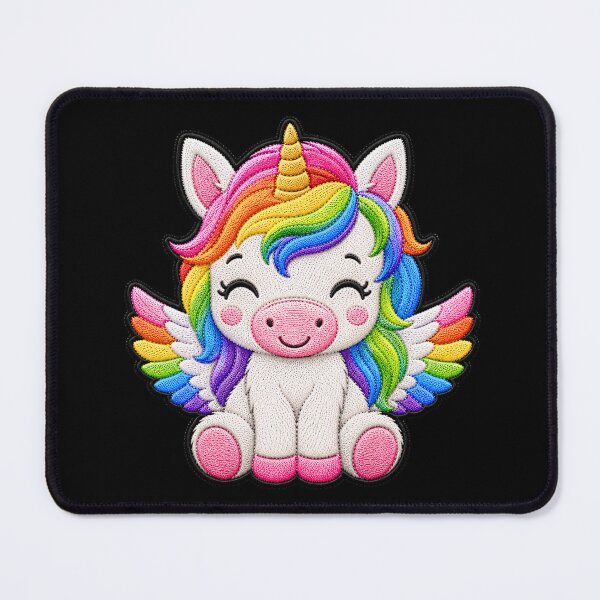 Item preview, Rainbow Pegasus Embroidery Patch Illustration designed and sold by ColorSplash123.