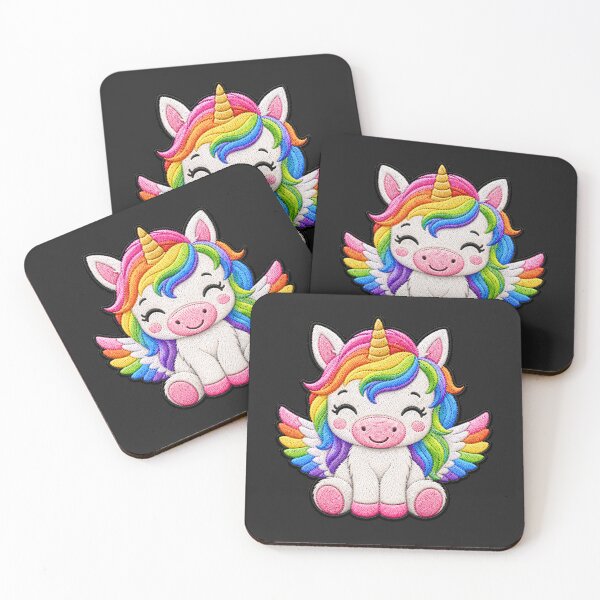 Item preview, Rainbow Pegasus Embroidery Patch Illustration designed and sold by ColorSplash123.