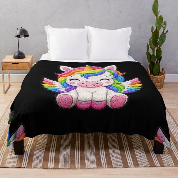 Item preview, Rainbow Pegasus Embroidery Patch Illustration designed and sold by ColorSplash123.