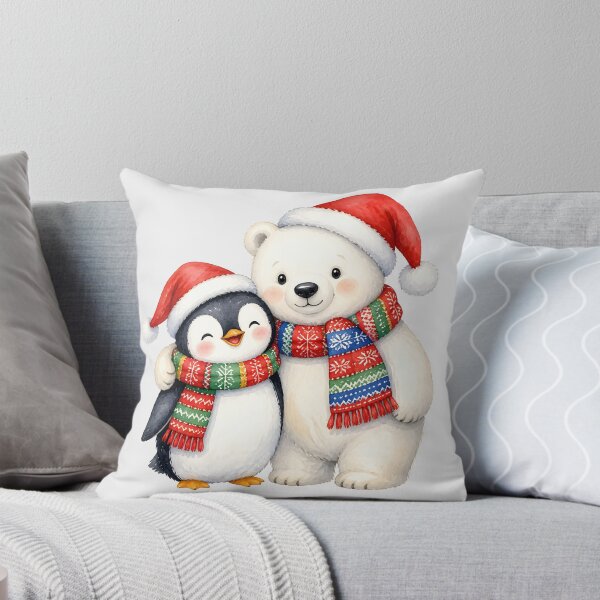 Item preview, Cute Christmas Penguin and Polar Bear designed and sold by naragon4289.