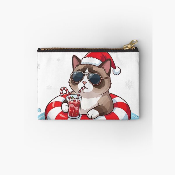 Item preview, Merry Christmas in August Chillin with Cool Snowshoe Cats  designed and sold by LeonPhillip.