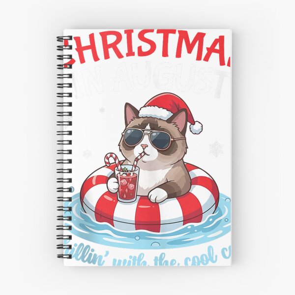 Item preview, Merry Christmas in August Chillin with Cool Snowshoe Cats  designed and sold by LeonPhillip.