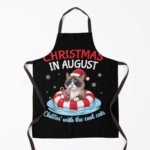 Item preview, Merry Christmas in August Chillin with Cool Snowshoe Cats designed and sold by LeonPhillip.