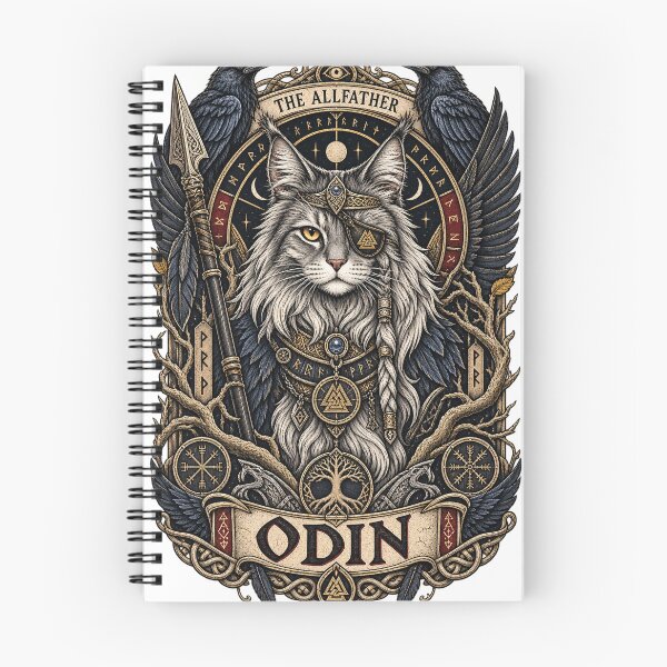 Item preview, Odin – Allfather Viking Cat Norse Art designed and sold by ChicClicker.