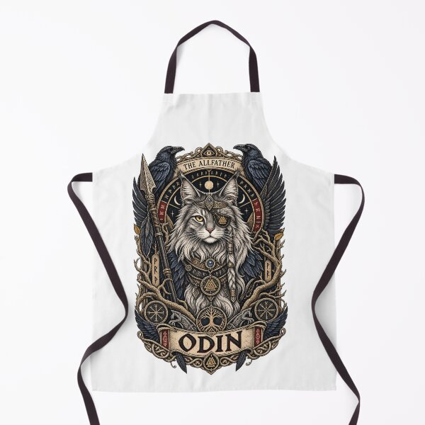 Item preview, Odin – Allfather Viking Cat Norse Art designed and sold by ChicClicker.