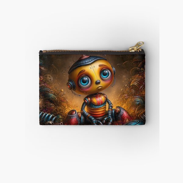 Item preview, Cute Robot Surrounded by Mechanical Parts designed and sold by Artessie.