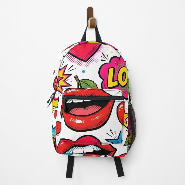 Item preview, Pop Art Lips Cherries Pattern - POP LOVE FUN Comic designed and sold by Ela Art Space .