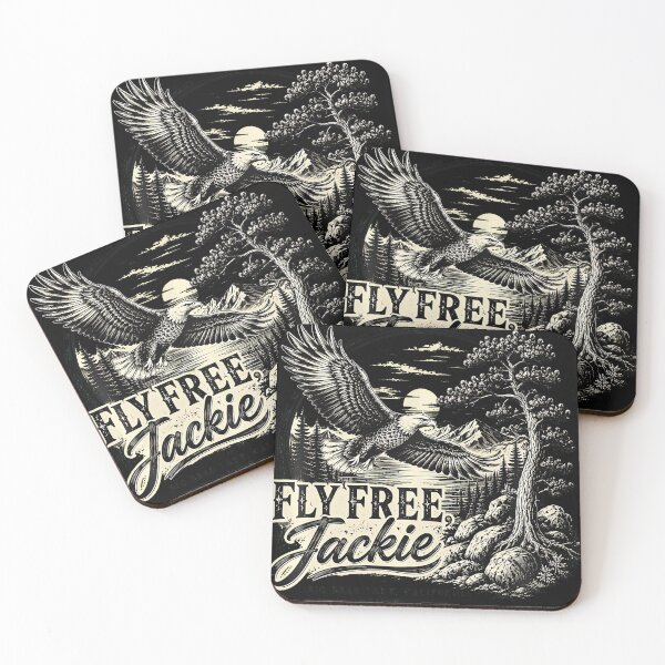 Item preview, Forever Watching The Sky Fly Free Jackie Eagle Memorial designed and sold by MOHAMED AKKAR.