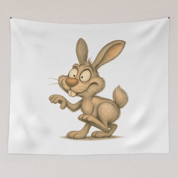 Item preview, Sneaky Rabbit – Funny Mischievous Bunny designed and sold by Yomere.