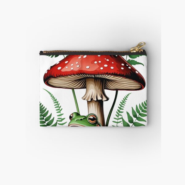 Item preview, Vintage Cottagecore Frog and Mushroom designed and sold by ThreadSignalHQ.