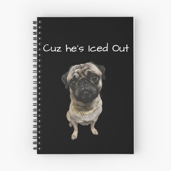 Item preview, Iced Out Pug Funny Shirt designed and sold by LillyCustomTees.