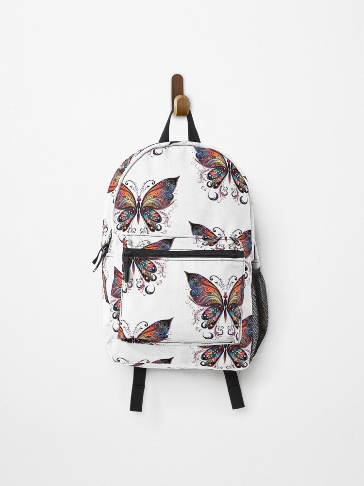 Thumbnail 1 of 3, Backpack, Psychedelic Butterfly designed and sold by Sol-threads.