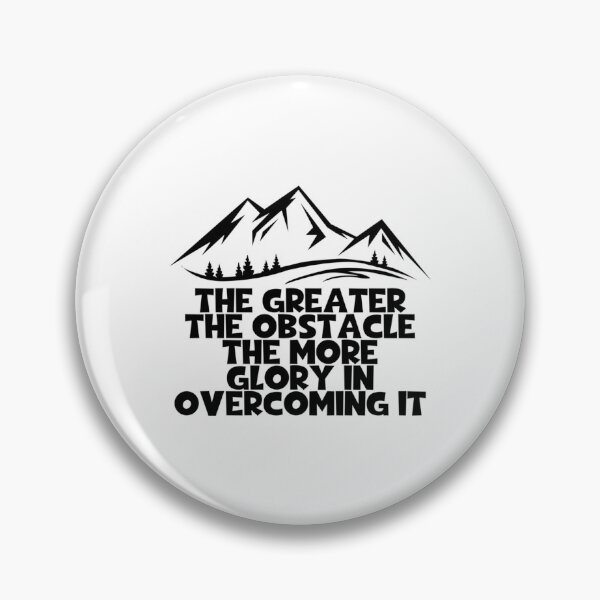 Item preview, The Greater The Obstacle The More Glory In Overcoming It - Society Of Jesus designed and sold by carlocurley.