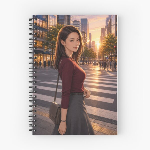 Item preview, Sunset Crossing – Golden Hour City Date designed and sold by SEIMEI2025.