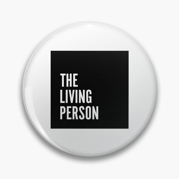 Item preview, The Living Person - Black Logo designed and sold by carlocurley.