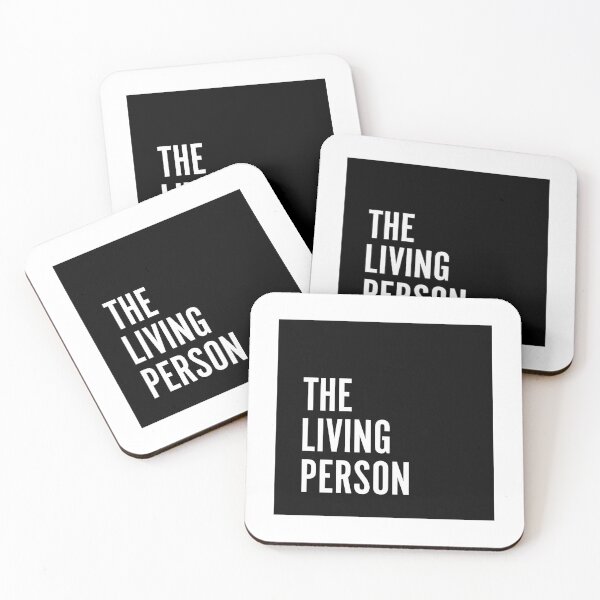 Item preview, The Living Person - Black Logo designed and sold by carlocurley.