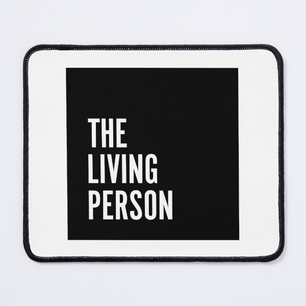 Item preview, The Living Person - Black Logo designed and sold by carlocurley.