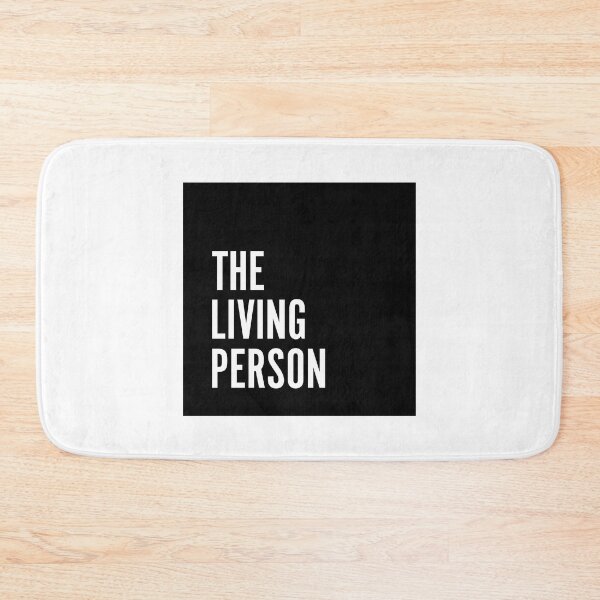 Item preview, The Living Person - Black Logo designed and sold by carlocurley.