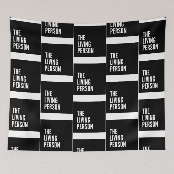 Item preview, The Living Person - Black Logo designed and sold by carlocurley.