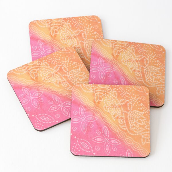 Item preview, Pink and orange cotton Bandhani dupatta designed and sold by We Are Stardust.