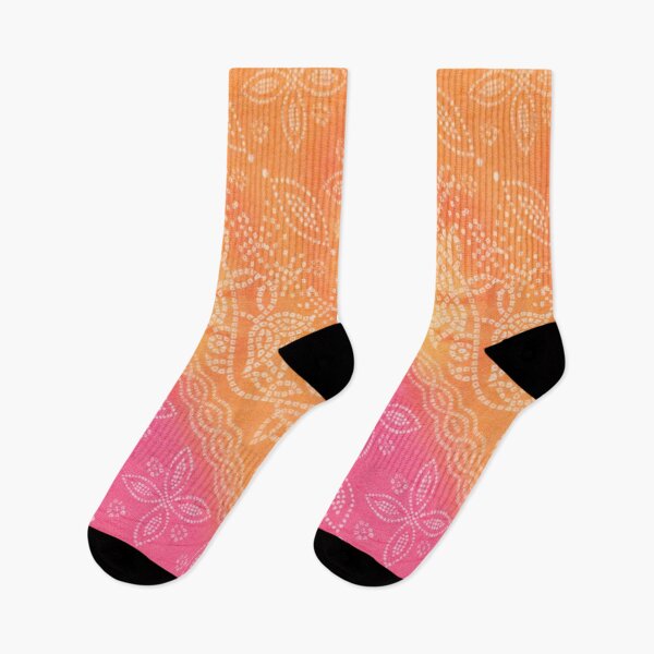 Item preview, Pink and orange cotton Bandhani dupatta designed and sold by We Are Stardust.