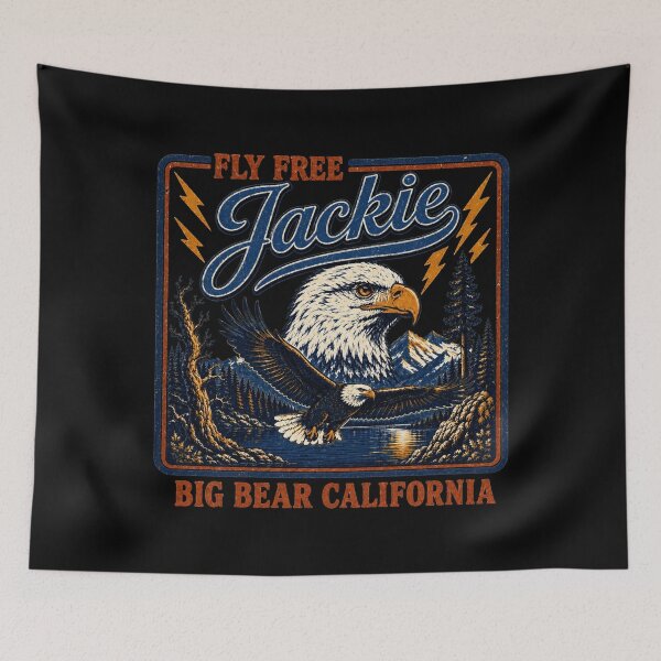 Item preview, Fly Free Jackie - 2012 2026, Jackie the Eagle Tribute Vintage designed and sold by perkmingStudio.
