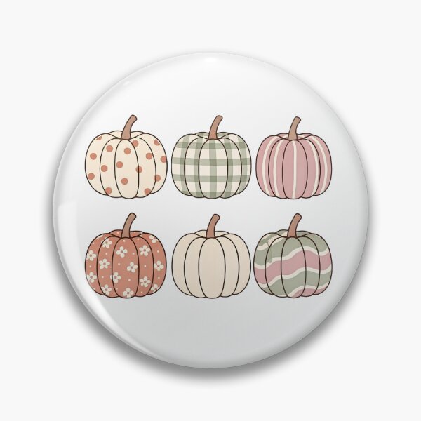 Item preview, Boho Preppy Pumpkin Pattern Grid | Muted Fall Pumpkin Collage designed and sold by MOCH- ART.