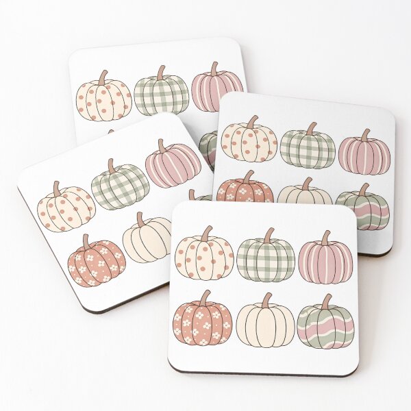 Item preview, Boho Preppy Pumpkin Pattern Grid | Muted Fall Pumpkin Collage designed and sold by MOCH- ART.