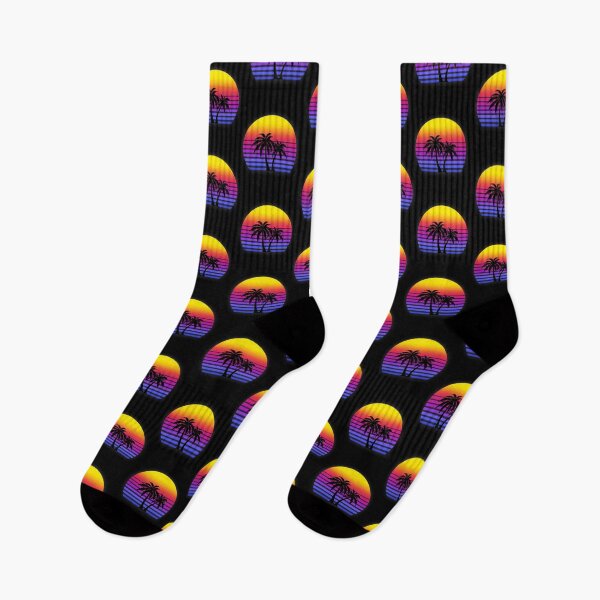 Item preview, Synthwave Sun Palm Trees designed and sold by ParadiM-eadors-.