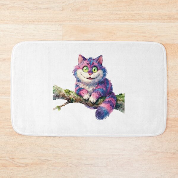 Item preview, Cheshire Cat Grinning on Branch Watercolor Alice in Wonderland Art designed and sold by WildArtIT.