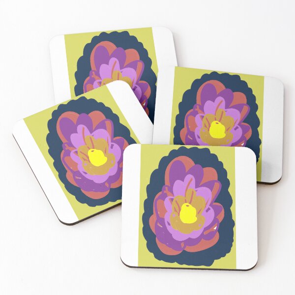 Item preview, Abstract Lotus Flower Quirky Art Print designed and sold by TheSnugGirl.