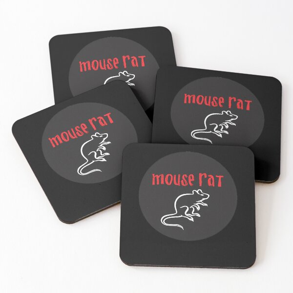 Item preview, White Line Rodent Drawing Centered On Dark Circular designed and sold by HerminaRath.