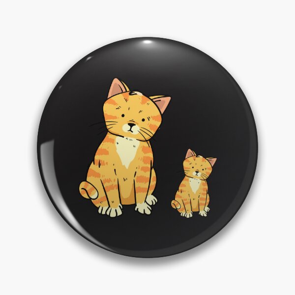 Item preview, Cute Orange Tabby Cat and Kitten Illustration designed and sold by manojbalan1968.