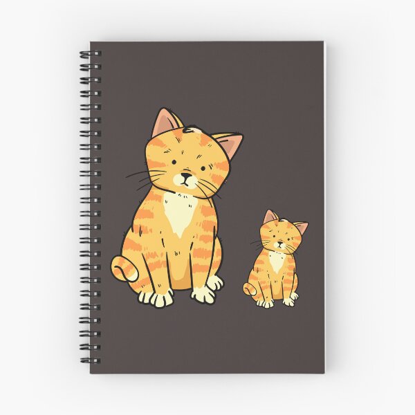 Item preview, Cute Orange Tabby Cat and Kitten Illustration designed and sold by manojbalan1968.