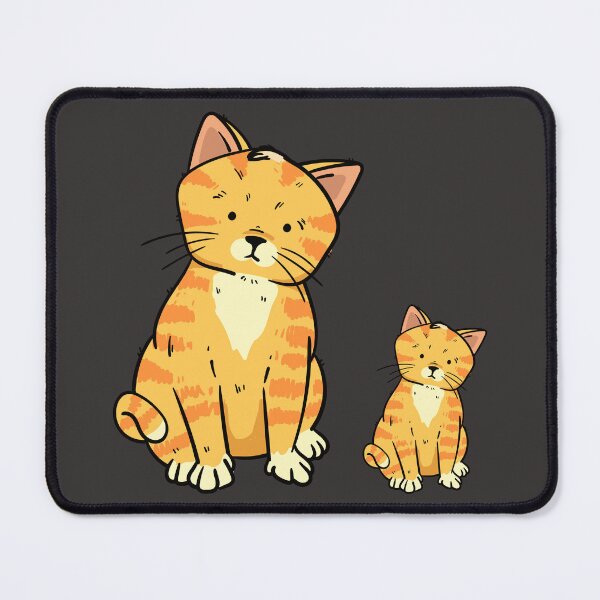 Item preview, Cute Orange Tabby Cat and Kitten Illustration designed and sold by manojbalan1968.