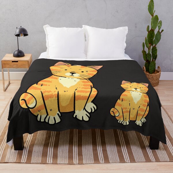 Item preview, Cute Orange Tabby Cat and Kitten Illustration designed and sold by manojbalan1968.