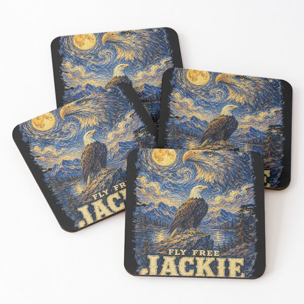 Item preview, Forever Watching The Sky Fly Free Jackie Eagle Memorial designed and sold by MOHAMED AKKAR.