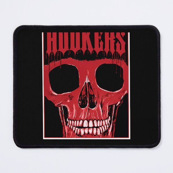 Item preview, Crimson Skull Grimace Under Dripping Gothic Block Lettering designed and sold by HerminaRath.