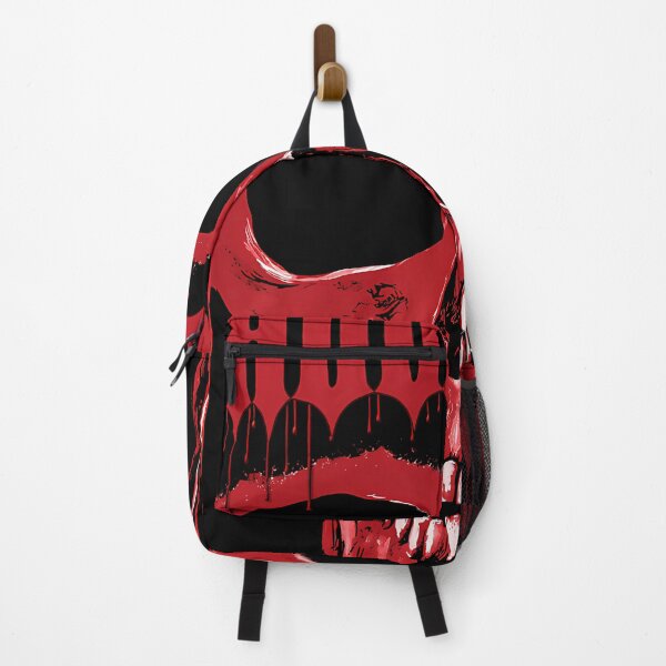 Item preview, Crimson Skull Grimace Under Dripping Gothic Block Lettering designed and sold by HerminaRath.