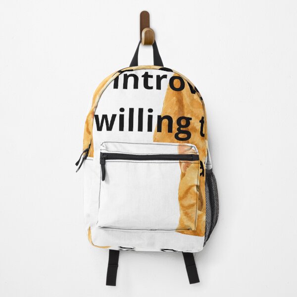 Item preview, Introverted But Willing To Discuss Cats Funny Quote designed and sold by Jani045.