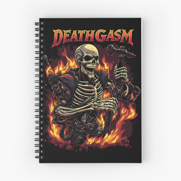 Item preview, Flaming Skeleton Holding Hammer designed and sold by SelenaLesch.