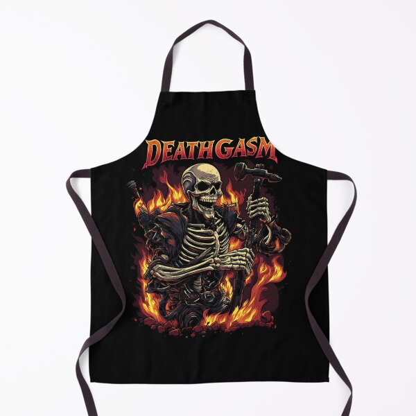 Item preview, Flaming Skeleton Holding Hammer designed and sold by SelenaLesch.